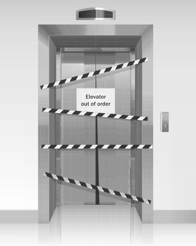 elevator out of order - iot leakage monitoring